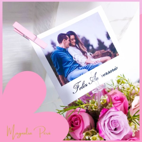 Fotografía Polaroid con Frase Personalizada