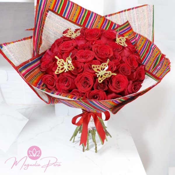 Ramo Buchon Andino 50 Rosas